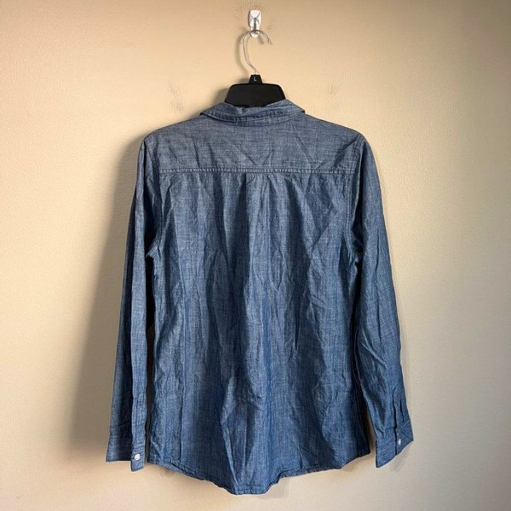 Old navy medium blue blouse - Picture 4 of 4